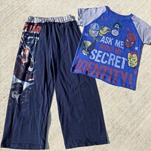 Captian America, Spiderman, Ironman, Thor Marvel Comics Superhero pajamas 4t